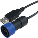 כבל תעשייתי USB - זכר MICRO B ← זכר PXP4040/B/5M00 - A