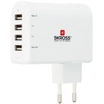 מטען - SKROSS USB CHARGER - 220VAC > 4XUSB 5VDC 4800MA