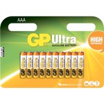 12 סוללות אלקליין - AAA 1.5V - GP ULTRA ALKALINE