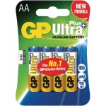 רביעיית סוללות אלקליין - AA 1.5V - GP ULTRA PLUS ALKALINE