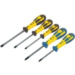 סט מברגים (פוזידרייב+שטוח) - 5 יחידות - CK TOOLS T49153