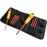 זוג ידיות מברג מבודדות עם סט 6 ביטים - CK TOOLS T4915