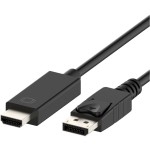 כבל - (1M - DISPLAY PORT (M) ~ HDMI (M