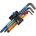 סט מפתחות אלן כדורי מ''מ - WERA 950 SPKL/9 SM N HF