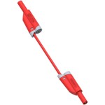 כבל בדיקה מבודד - 4MM PLUG ~ 4MM PLUG 1M - בידוד אדום