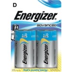 זוג סוללות אלקליין - D 1.5V - ENERGIZER ECO ADVANCED