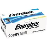 20 סוללות אלקליין - 9V - ENERGIZER ECO ADVANCED