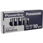 500 סוללות אלקליין - AAA 1.5V - PANASONIC POWERLINE