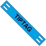 תוויות סימון כחולות לכבלים - TIPTAG - 65MM x 11MM