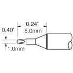 ראש לידית מלחם - METCAL CVC-8CH0010S - CHISEL 1.0MM