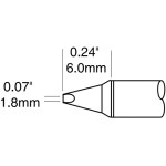 ראש לידית מלחם - METCAL CVC-8CH0018P - CHISEL 1.78MM