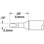 ראש לידית מלחם - METCAL CVC-9CH0025S - CHISEL 2.5MM