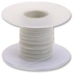 כבל WIREWRAP מקצועי - 26AWG - גליל 100M - בידוד לבן