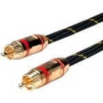 כבל ROLINE GOLD - 10M - RED RCA (M) - RED RCA (M) - AV