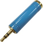 מתאם 6.35MM STEREO SOCKET - 3.5MM STEREO PLUG