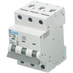 מנתק מעגלים - סדרה 10A , 230VAC , 3 POLE , C CURVE - EUCXP