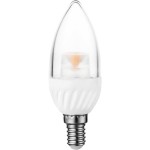 נורת COOL WHITE LED 5W - הברגה E14 - עדשת נר שקופה