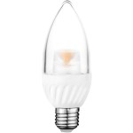 נורת WARM WHITE LED 5W - הברגה E27 - עדשת נר שקופה