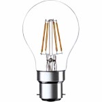 נורת NEUTRAL WHITE LED 4W - חיבור B22 - עדשת FILAMENT