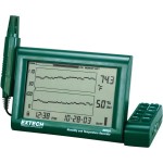 מד טמפרטורה ולחות דיגיטלי עם הקלטה - EXTECH RH520A-220