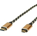 כבל 4.5M - USB3.1 C(M) ~ MICRO USB2.0 B(M-REV) - USB GOLD