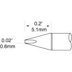 ראש לידית מלחם - METCAL UFC-7CH5106S - CHISEL 0.6MM