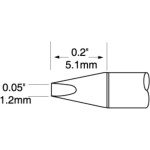 ראש לידית מלחם - METCAL UFC-7CH5112S - CHISEL 1.2MM