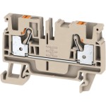 מחבר טרמינל בלוק לפס דין - 2WAY , 4MM² , 32A , 800V , GREY