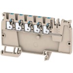 מחבר טרמינל בלוק לפס דין - 5WAY , 2.5MM² , 24A , 800V , GREY