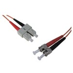 מגשר אופטי - DUPLEX MULTIMODE OM2 - SC-ST 1M