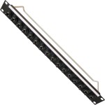 פאץ' פאנל - CP30178 - 1U 16 PORT - ST FIBRE OPTIC - M3 HOLES