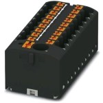 מחבר טרמינל בלוק - PTFIX 6/18X2,5 BK - 19 POLE , 24A , 500V