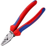 לוחץ לסופיות עגולות - KNIPEX 97 72 180 - 0.25MM² - 16MM²