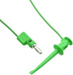 כבל בדיקה ירוק - POMONA 3782 , HOOK ~ 4MM PLUG , 1.5M