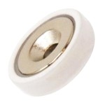 מגנט - NEODYMIUM POT - WHITE - 32MM X 7.8MM