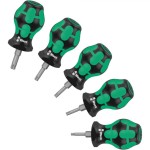 סט מברגים בולדוג - 5 יחידות - WERA STUBBY SET TX 1