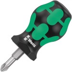 מברג בולדוג פוזידרייב - WERA 355 STUBBY PZ3 X 25MM