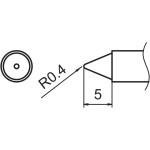 ראש מלחם - HAKKO T15-B4 - CONICAL 0.4MM