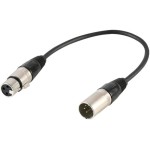 כבל מתאם - PULSE PLS00348 - XLR 3P (F) ~ XLR 5P (M) - 200MM