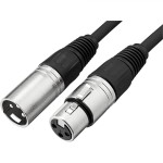 כבל הגברה - PULSE PLS00295 - XLR 3P (M) ~ XLR 3P (F) - 0.75M