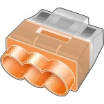 מחברים לחיבור חוטים - HELACON HCPM-3 - שלושה מגעים