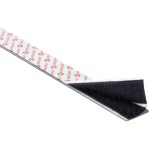 גליל ולקרו דביק שחור - VELCRO ET - HOOK & LOOP 20MM X 25M