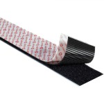 גליל ולקרו דביק שחור - VELCRO ES - HOOK & LOOP 50MM X 25M