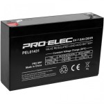 מצבר עופרת נטען - PRO ELEC ES6-7 - 6V 7AH