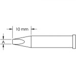 ראש לידית מלחם - METCAL GT4-CH0010S - CHISEL 1MM