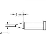 ראש לידית מלחם - METCAL GT4-CN0010P - CONICAL 1MM