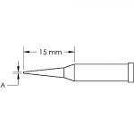 ראש לידית מלחם - METCAL GT4-CN1505A - CONICAL 0.5MM