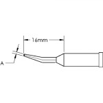 ראש לידית מלחם - METCAL GT4-CN1608R - CONICAL BENT 0.8MM