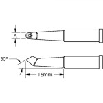 ראש לידית מלחם - METCAL GT4-HF3025V - HOOF BENT 2.5MM