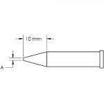 ראש לידית מלחם - METCAL GT6-CN0005S - CONICAL 0.5MM